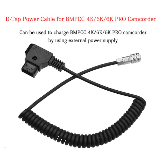 Topcine D-Tap to BMPCC 4K 2 Pin Locking Power Cable for Sony V Mount for Blackmagic Pocket Cinema Camera 4K TOPCINE