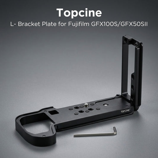 Vertial L-Bracket for Fujifilm GFX100S/GFX50SII Quick Release Plate with Arca Base vertical L plate TOPCINE
