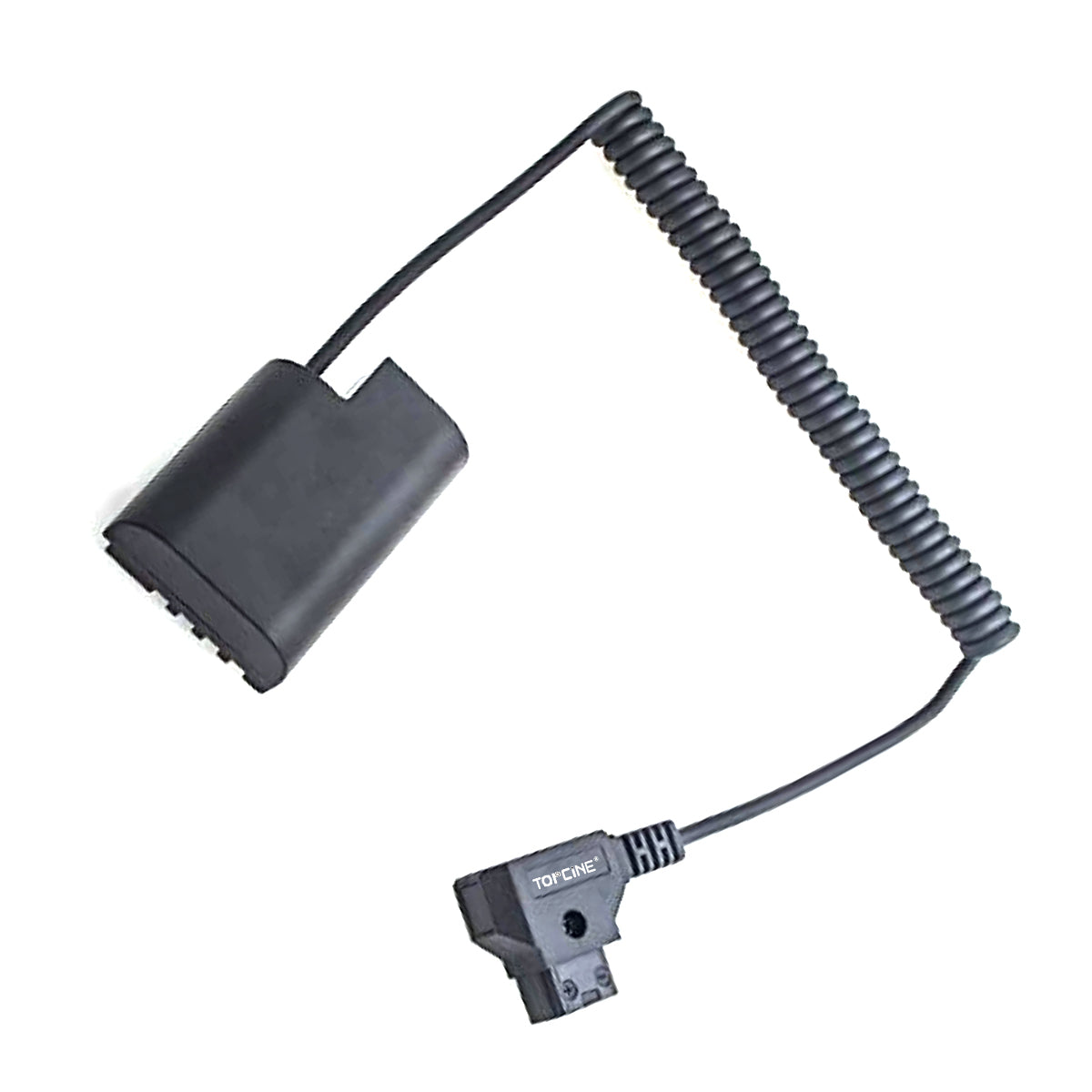 Topcine D-Tap to DMW-BLF19 Dummy Battery Adapter Cable Coiled For Panasonic DMC GH3 GH4 GH5 GH5S Cameras dummy battery TOPCINE