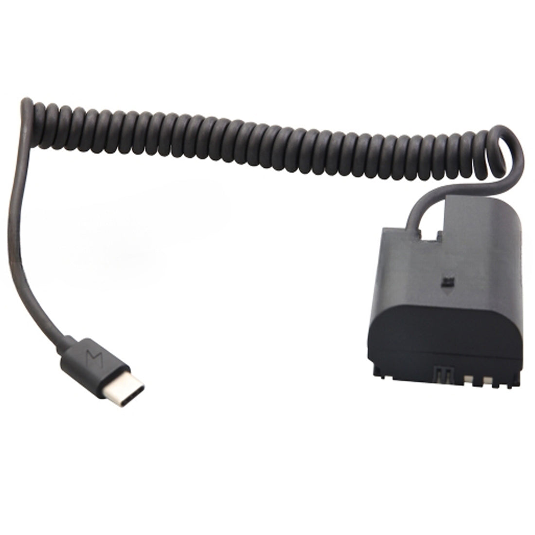 Topcine LP-E6 Dummy Battery with USB-C(Type-C) PD Power Adapter Coiled Cable for Canon EOS 5DMark II 5DMark III 5DMark IV 6D 60D 6DMark II 7DMark II 70D 80D 90D 5DSR EOS R R5 R6 Cameras TOPCINE