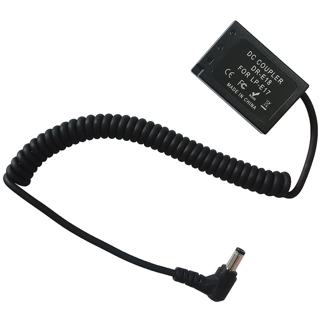 Topcine LP-E17 Dummy Battery DR-E18 DC Coupler for Canon EOS R10 RP 77D 200D 250D 750D 760D 800D 850D Rebel T6i T6s T7i T8i DSLR Camera TOPCINE