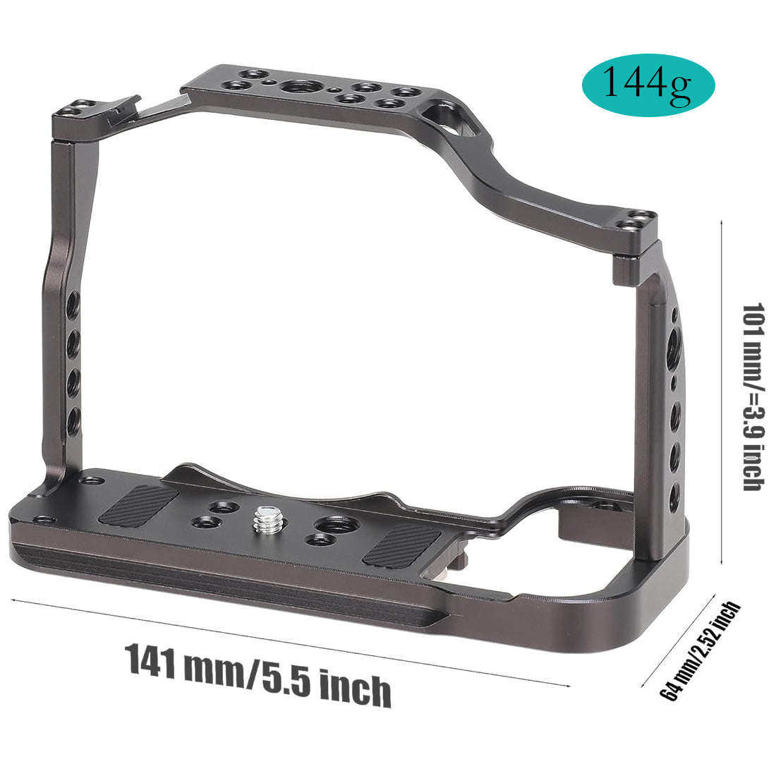 Topcine X-S20 Cage for Fujifilm X-S20 Mirrorless Camera,with 3/8" Arri Locating Holes and Cold Shoe Extension for Microphone/ Light  TOPCINE