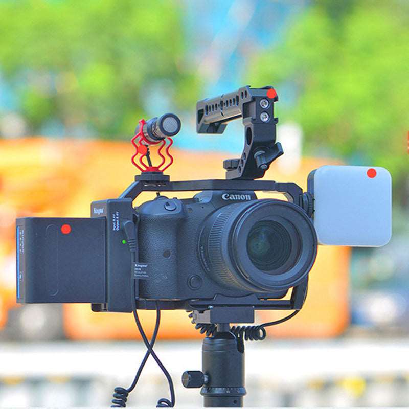 TOPCINE Camera Cage Compatible for Canon EOS R5/R5C/R6 R6markII Camera, Vlogging Video Shooting Filmmaking Rig Stabilizer with Dual Cold Shoe camera cage TOPCINE
