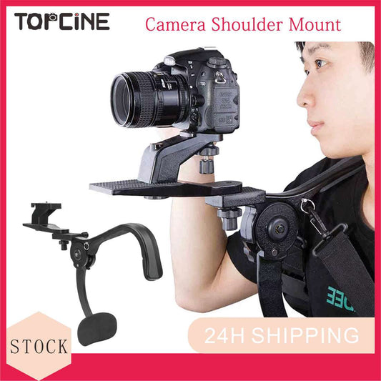 Topcine Camera Shoulder Mount, Outdoor DSLR Camera Strap Photography Shoulder Shock Absorber Bracket Support Stabilizer Rig, 6 KG Load Bearing  TOPCINE