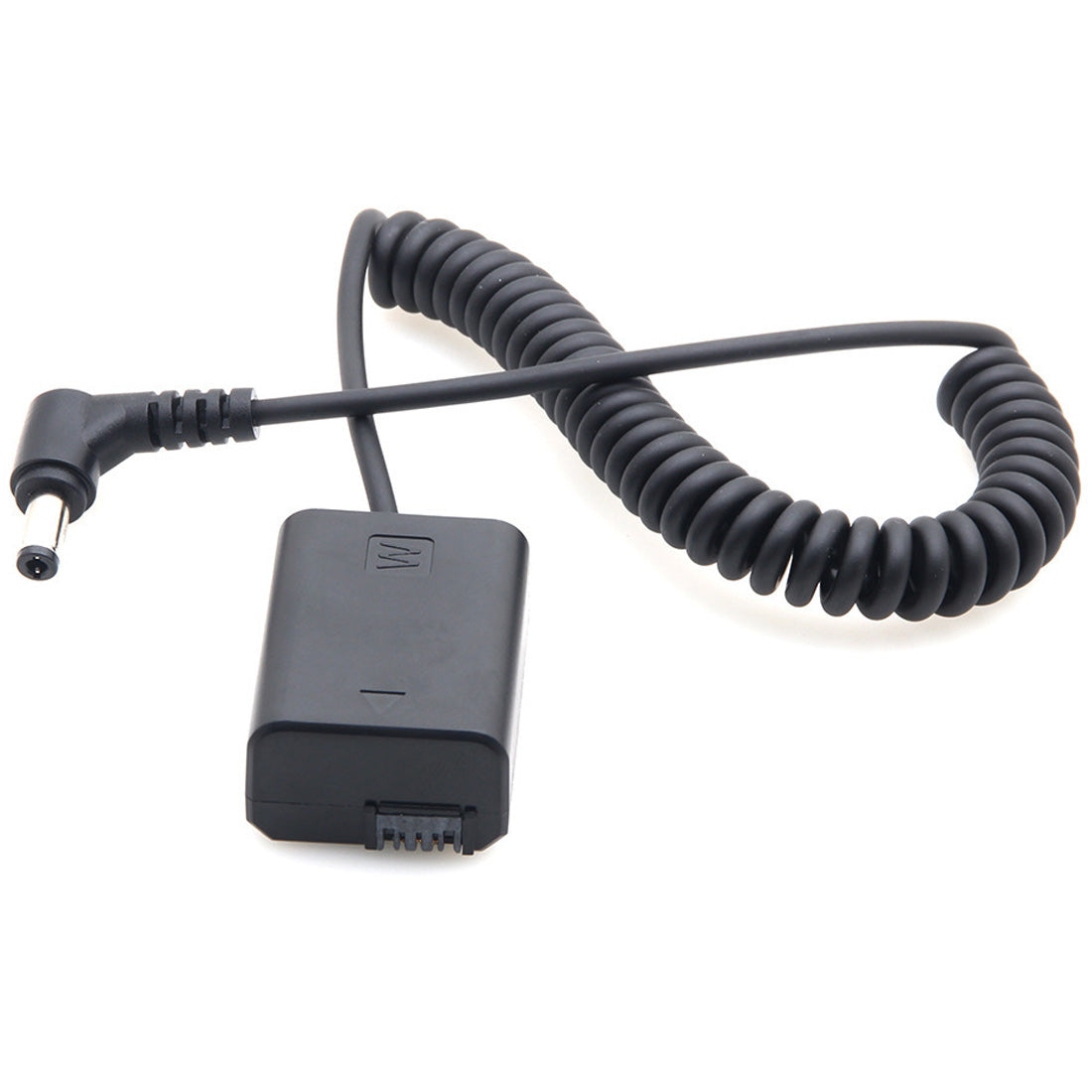 Topcine DC to NP-FW50 Dummy Battery DC Coupler with Spring Cable Compatible with Sony A7II A7S2 A7M2 A7R2 A6500 A6400 A6300 A6100 A6000 NEX5 NEX7 A35 A37 A55 ZV-E10 Cameras TOPCINE