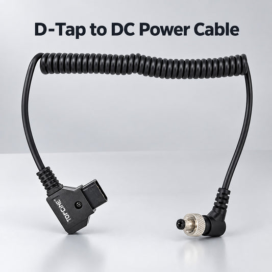 D-Tap to Locking DC 5.5×2.5mm Power Cable for Camera & V-Mount Battery camera cable TOPCINE