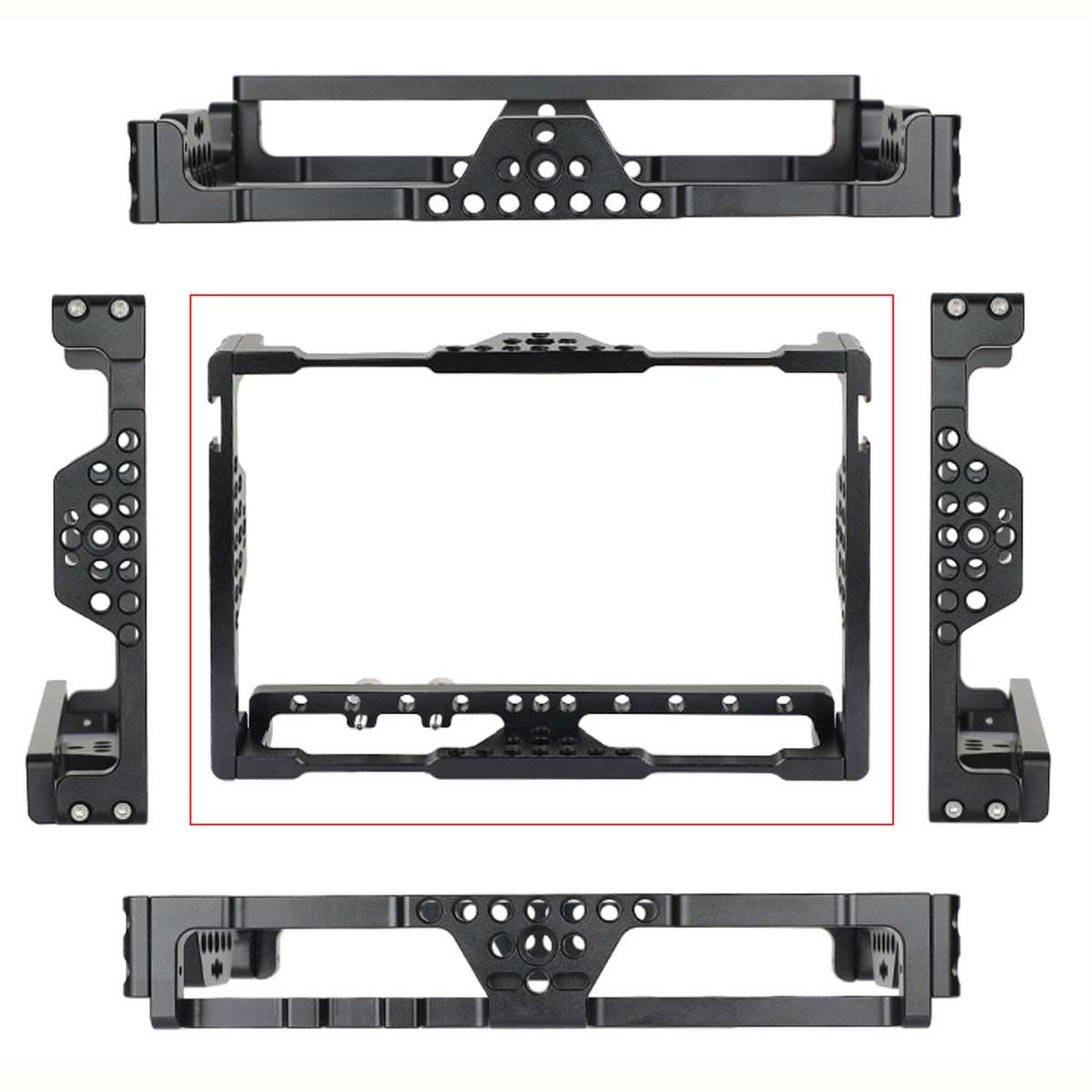 Topcine Aluminum Alloy Monitor Cage Rig with 1/4"-20 Screw holes For LILLIPUT H7/H7S 7" monitors Series TOPCINE