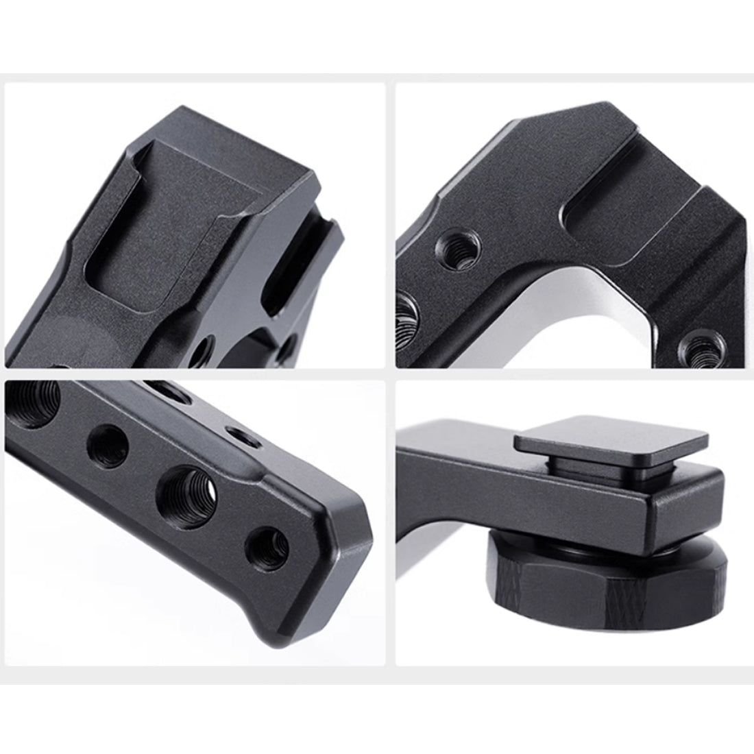 Topcine Universal DSLR Camera Top Handle Camera Top Cheese Handle Grip Universal Video Stabilizing Rig with Three Cold Shoe Adapters and Plenty 1/4", 3/8" Screw Thread  TOPCINE