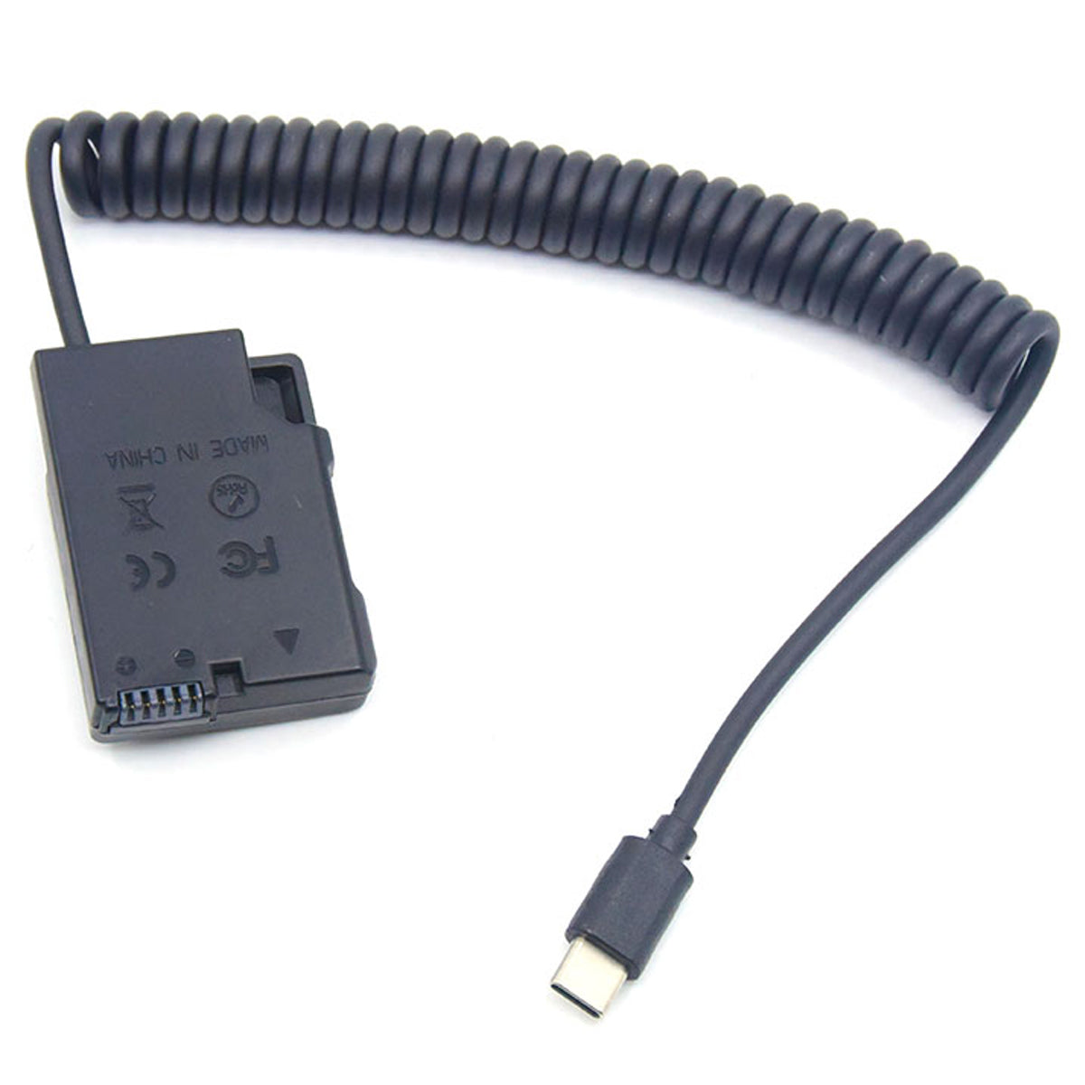 Topcine USB-C Power Adapter Cable with Decoded EP-5A EN-EL14 Dummy Battery Compatible with Nikon D3100 D3200 D3300 D3400 D3500 D5100 D5200 D5300 D5400 D5500 D5600 P7000 P7100 P7700 P7800 Camera TOPCINE
