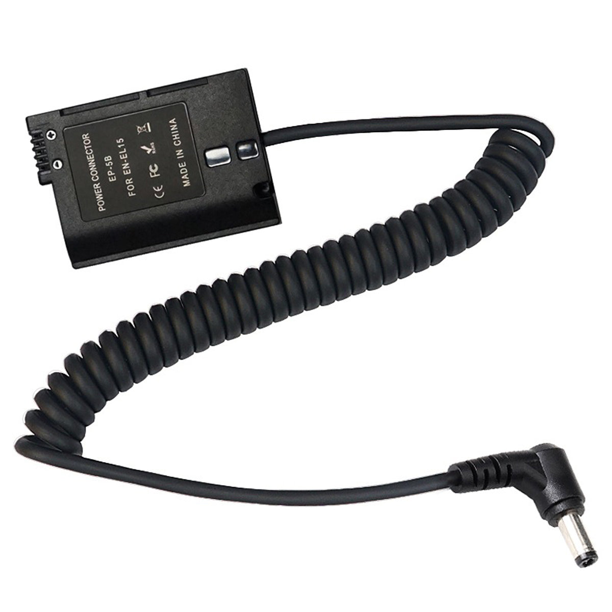 Topcine DC to EN-EL15 Dummy Battery EP-5B DC Coupler for Nikon Z5 Z6 Z7 D850 D810 D800 D780 D750 D7200 D7500 Camera TOPCINE