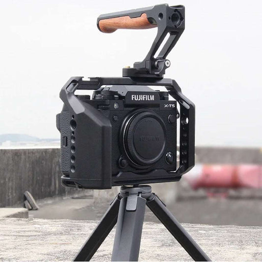 Topcine Camera Cage for Fujifilm X-T5 with Arca Plate & Cold Shoe Mount TOPCINE