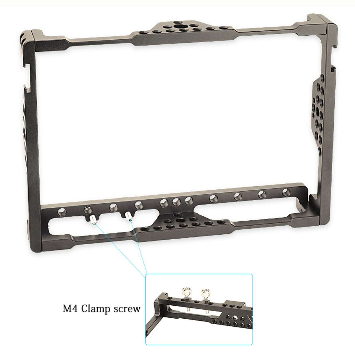 Topcine Aluminum Alloy Monitor Cage Rig with 1/4"-20 Screw holes For LILLIPUT H7/H7S 7" monitors Series TOPCINE