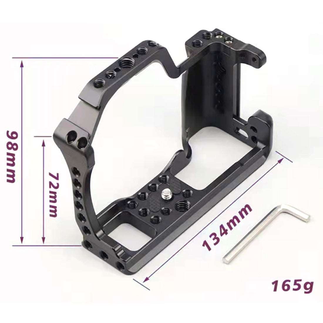 Topcine EOS M50 Cage for Canon EOS M5/M50/M50II Camera with 3/8“ Arri Locating and Cold Shoe Mount Extension for Microphone/ Light m50 cage TOPCINE