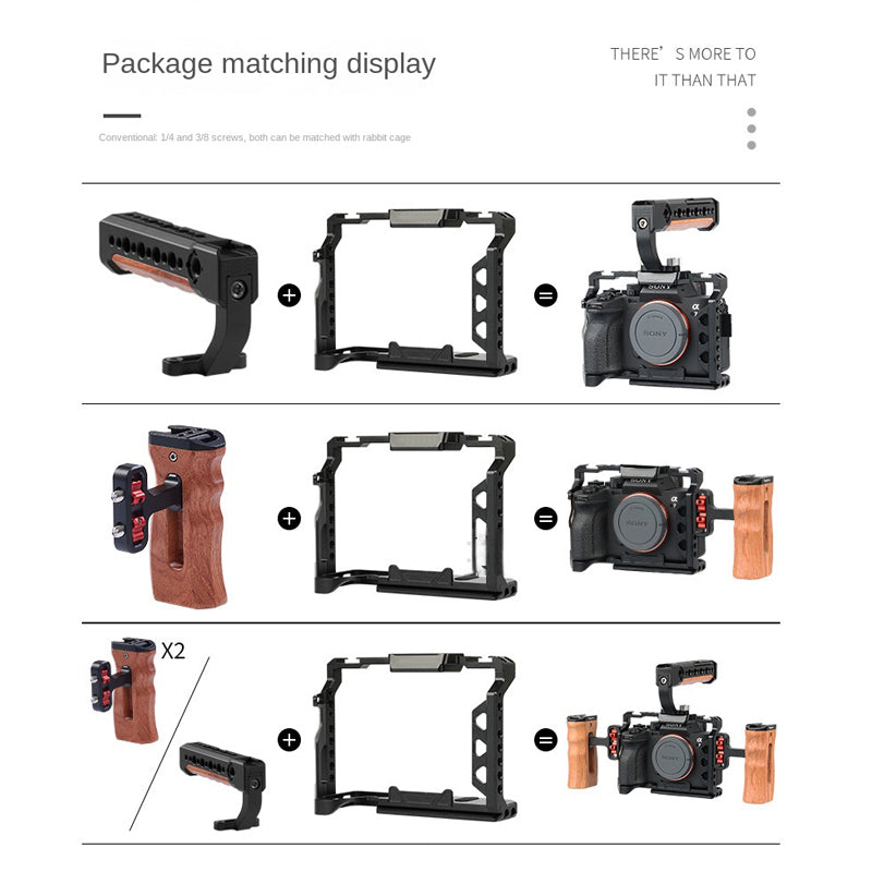 Full Cage Sony A7 IV A7M4 Camera Cage Rig for Sony Alpha 7 IV/A7M III/A7R III with ARRI- style Mounts Cold Shoe Mounts Multi-Mounting Options TOPCINE