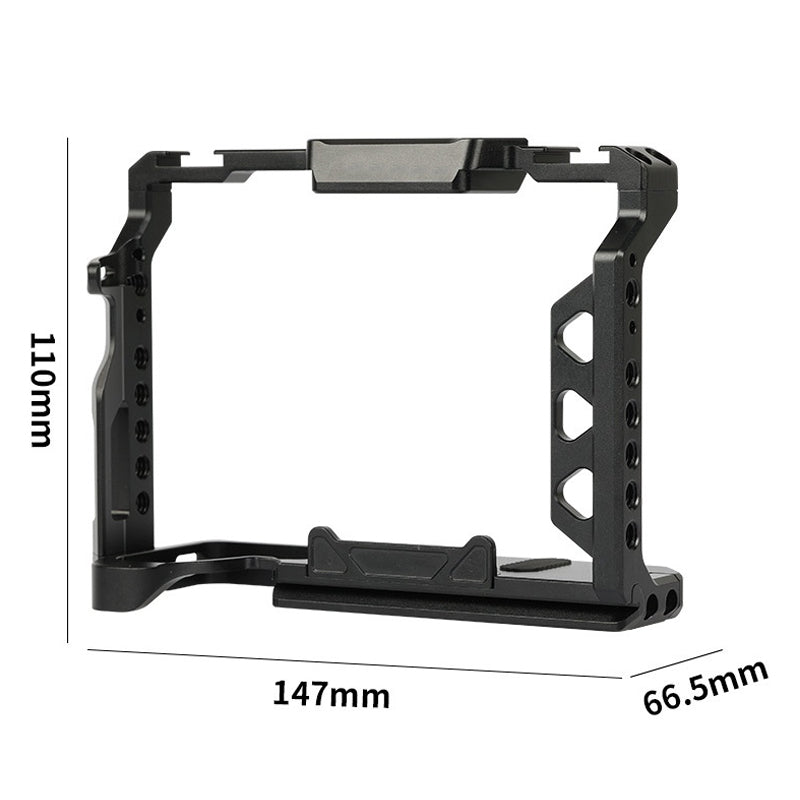 Full Cage Sony A7 IV A7M4 Camera Cage Rig for Sony Alpha 7 IV/A7M III/A7R III with  ARRI-  style Mounts Cold Shoe Mounts Multi-Mounting Options  TOPCINE