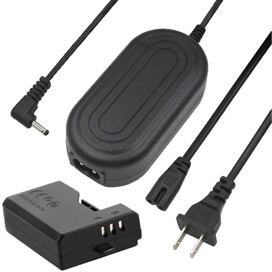 Topcine ACK-E10 AC Power Adapter LP-E10 Dummy Battery DR-E10 DC Coupler Kit for Canon Cameras EOS 1100D 1200D 1300D 1500D 3000D EOS Rebel T3 Rebel T5 Rebel T6 EOS Kiss X50 Kiss X70 TOPCINE
