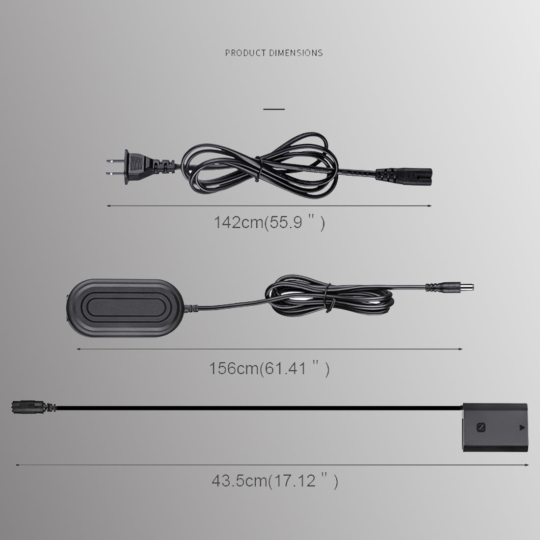 NP-FZ100 Dummy Battery AC Power Adapter Kit for Sony A7 IV A7C FX30 camera dummy battery TOPCINE