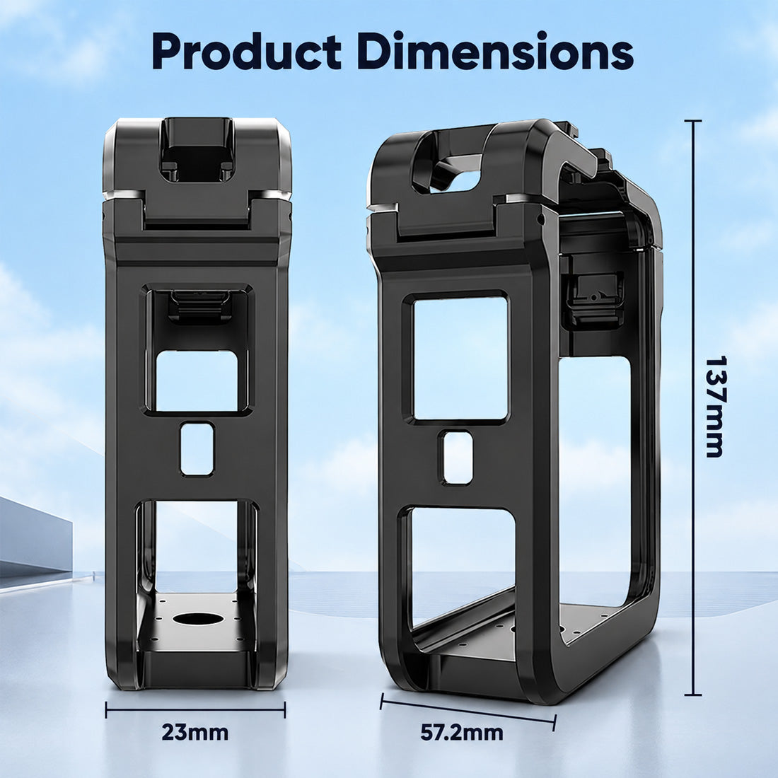 Protective Cage Fit for DJI OSMO 360/360II Action Camera PC Plastic Magnetic Quick Release Action Camera Housing Shell Frame Case