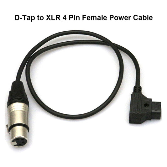Topcine DTap to 4Pin XLR Power Cable, D-Tap Male to 4Pin XLR Female Cable Compatible for Sony Venice Panasonic Varicam Blackmagic URSA Mini Pro TVlogic Filed Monitor Power Cable Sound Mixers Cable TOPCINE