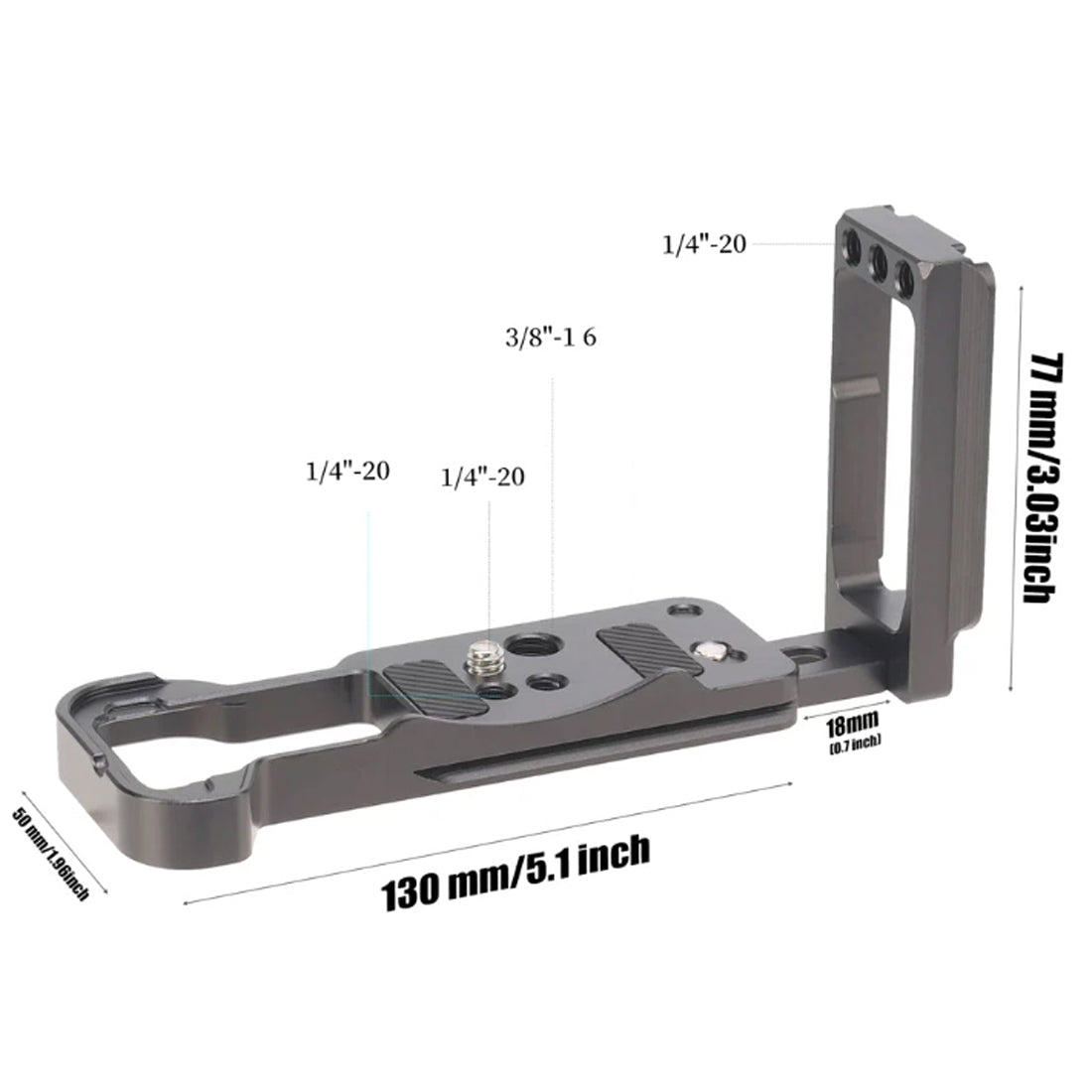 Topcine EOS R50 L Bracket for Canon EOS R50 Camera, Arca Style Compatiable Quick Release Plate,Horizontal and Vertical Shooting Quick Release Board TOPCINE