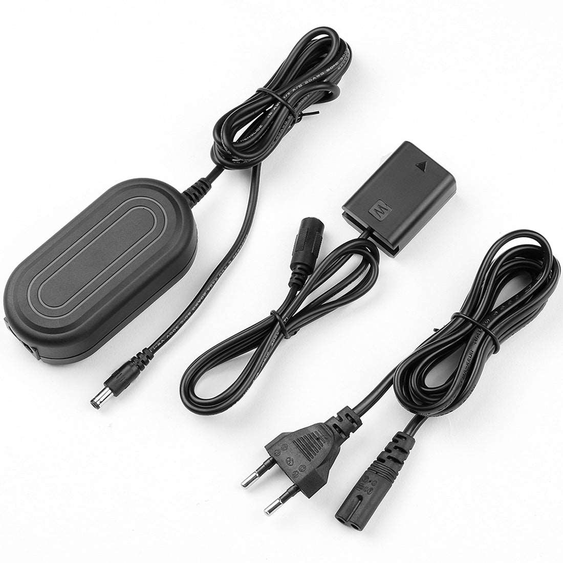 Topcine AC-PW20 AC Power Adapter NP-FW50 Dummy Battery for Sony A7II A7S2 A7M2 A7R2 A6500 A6400 A6300 A6100 A6000 NEX5 NEX7 A35 A37 A55 ZV-E10 Cameras TOPCINE