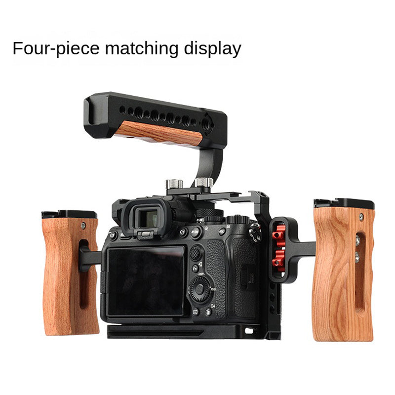 Full Cage Sony A7 IV A7M4 Camera Cage Rig for Sony Alpha 7 IV/A7M III/A7R III with ARRI- style Mounts Cold Shoe Mounts Multi-Mounting Options TOPCINE