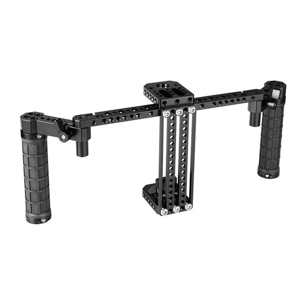 Director's Cage for Camera Monitors. Adjustable 7" Monitor Cage Rig With Dual Rubber Handles & Support Bracket Accessory for SmallHD 700 Series TOPCINE