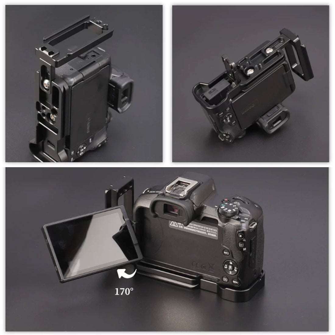 Topcine EOS R50 L Bracket for Canon EOS R50 Camera, Arca Style Compatiable Quick Release Plate,Horizontal and Vertical Shooting Quick Release Board  TOPCINE