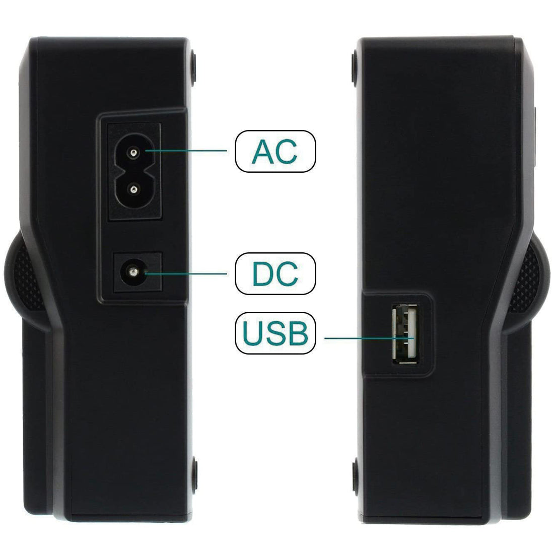 Topcine LCD Dual Channel Battery Charger for BP-915 BP-930 BP-945 BP-955 BP-970 BP-975 with USB Port TOPCINE