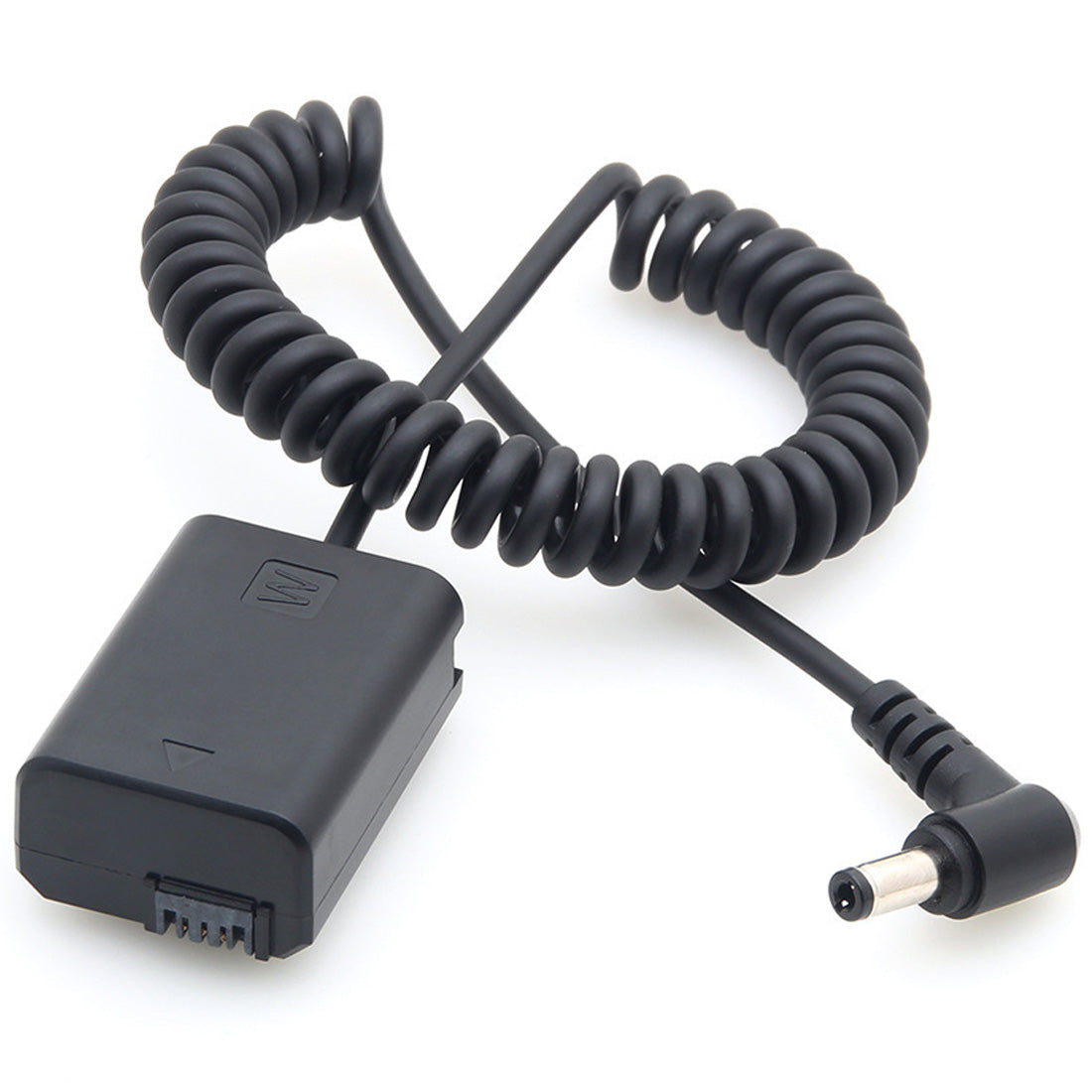 Topcine DC to NP-FW50 Dummy Battery DC Coupler with Spring Cable Compatible with Sony A7II A7S2 A7M2 A7R2 A6500 A6400 A6300 A6100 A6000 NEX5 NEX7 A35 A37 A55 ZV-E10 Cameras TOPCINE