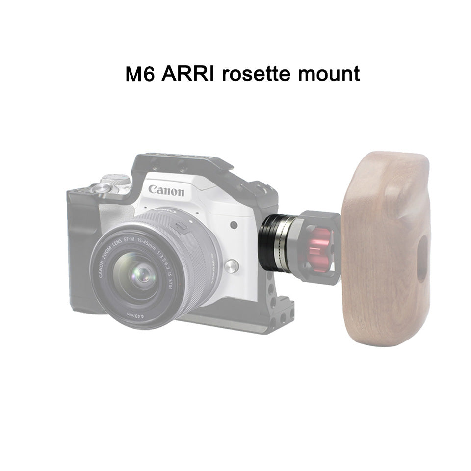 Topcine M6 ARRI Rosette Mount Adapter Applicable for DSLR Camera Cage,Handle, Wooden Handgrip, Rig Rail Handle Photography Accessories TOPCINE