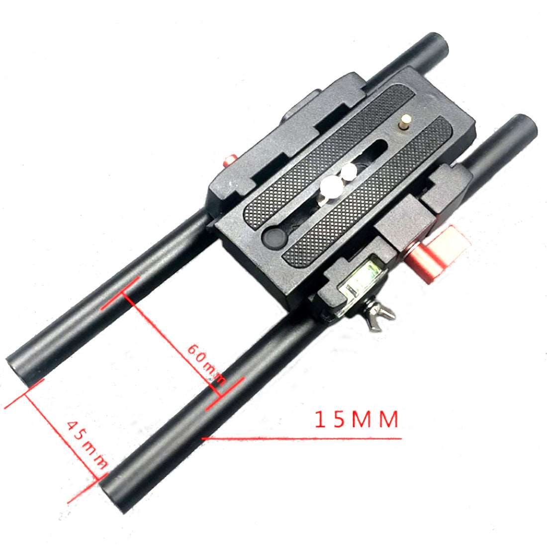 Topcine Camera Shoulder Rig,15mm Rod Rail Shoulder Rig Support System for DSLR Camera and Camcorder with Soft Rubber Shoulder Pad and Dual Hand Grips TOPCINE