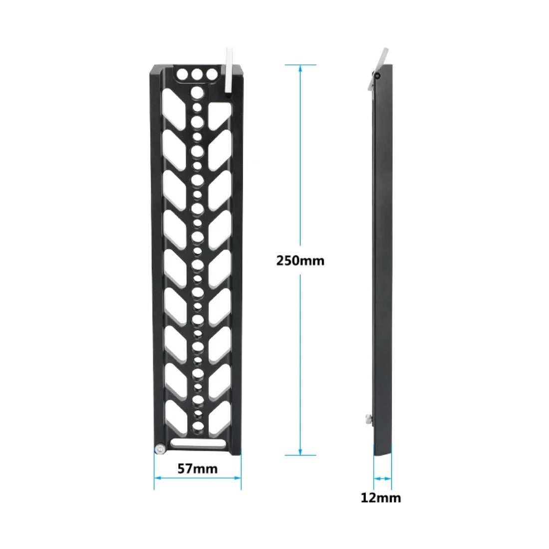 10" Dovetail Plate and QR Baseplate With Double 15mm Rod Adapter & ARRI Rosette Connections For DSLR Camera Tripod Head