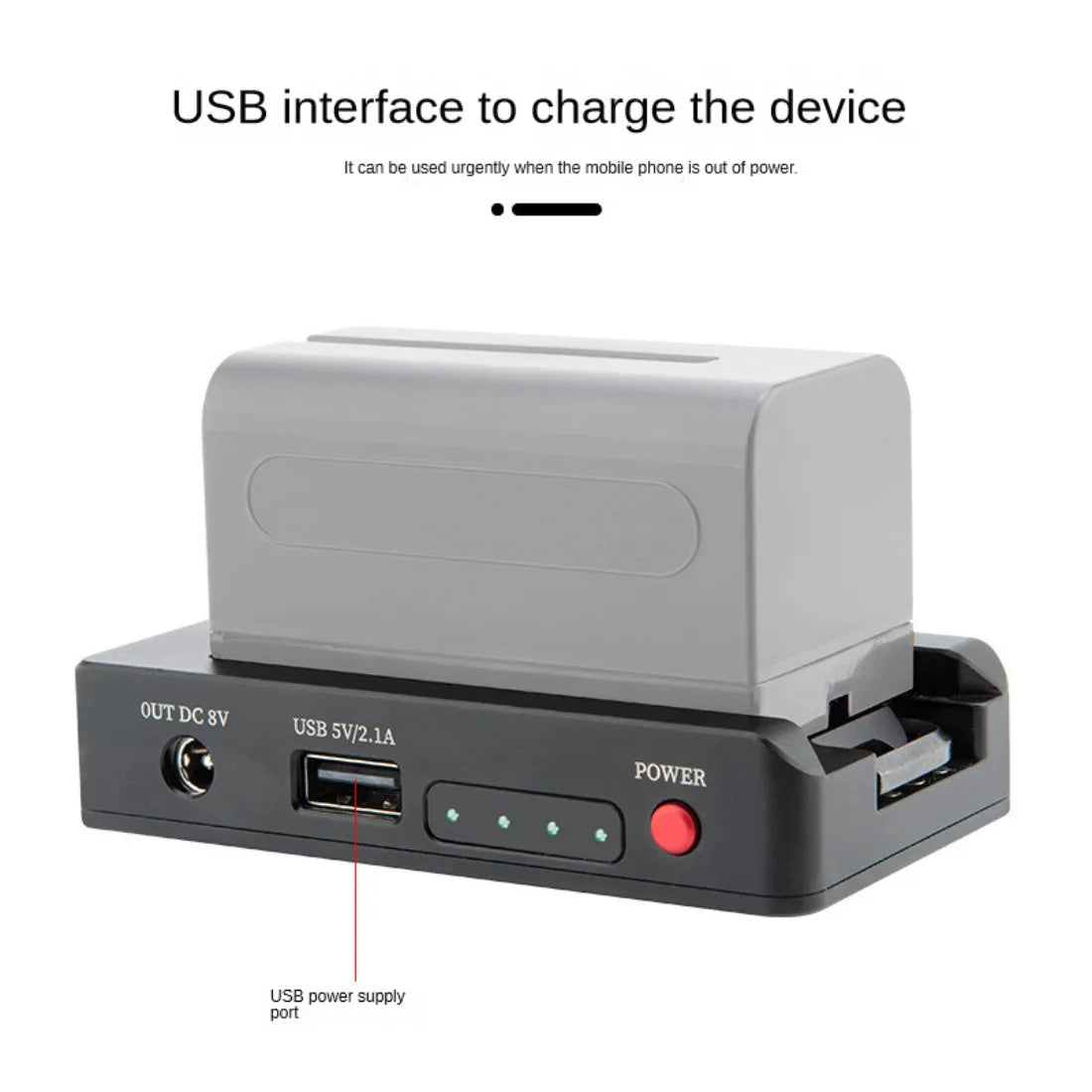Topcine NP-F Battery Adapter Mount Plate with USB Port and Dual DC 12V 8V Outputs Compatible with BMPCC 4K 6K Pro Canon EOS R5 C Sony NP-F970 F960 F770 F750 F570 F550 Battery TOPCINE