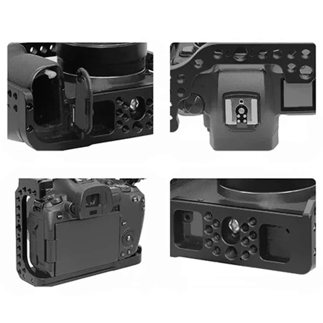 Topcine EOS R Camera Cage for Canon R Camera, Video Shooting Filming Accessories 3/8“ Arri Locating