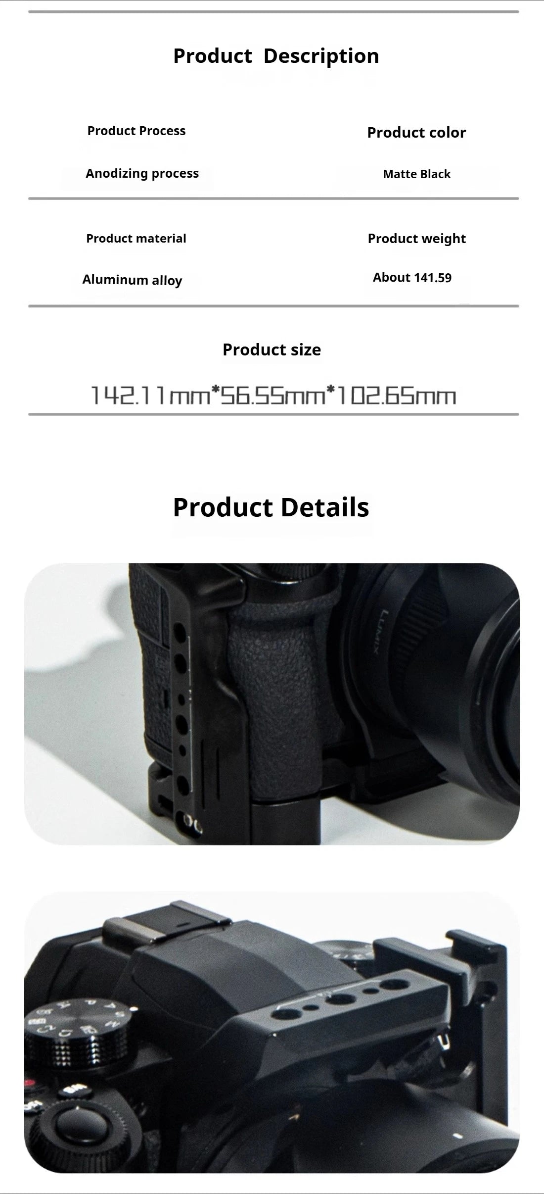 Camera Cage for Panasonic Lumix G95 G95D G95 Camera Accessories