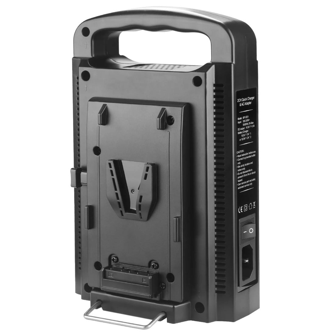 New Dual Channel V-Mount/V Lock Battery Charger with DC 16.5V Power Supply Output For Any V-Mount Brick Battery