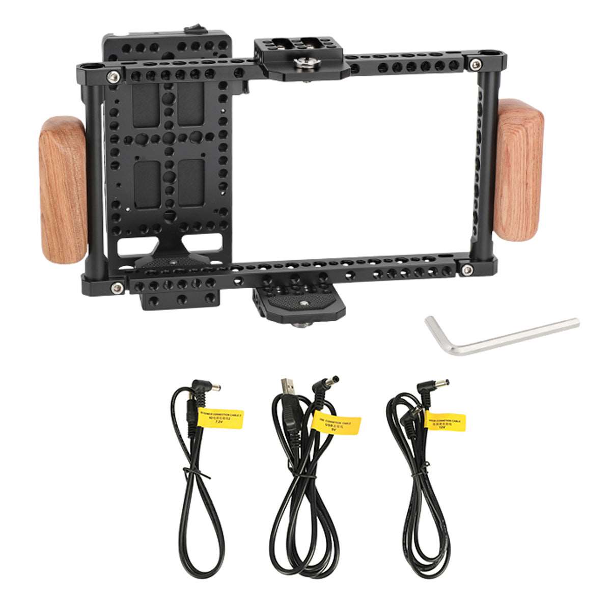 Director's Monitor Cage for 7" LCD Monitors with Battery Mounting Option TOPCINE