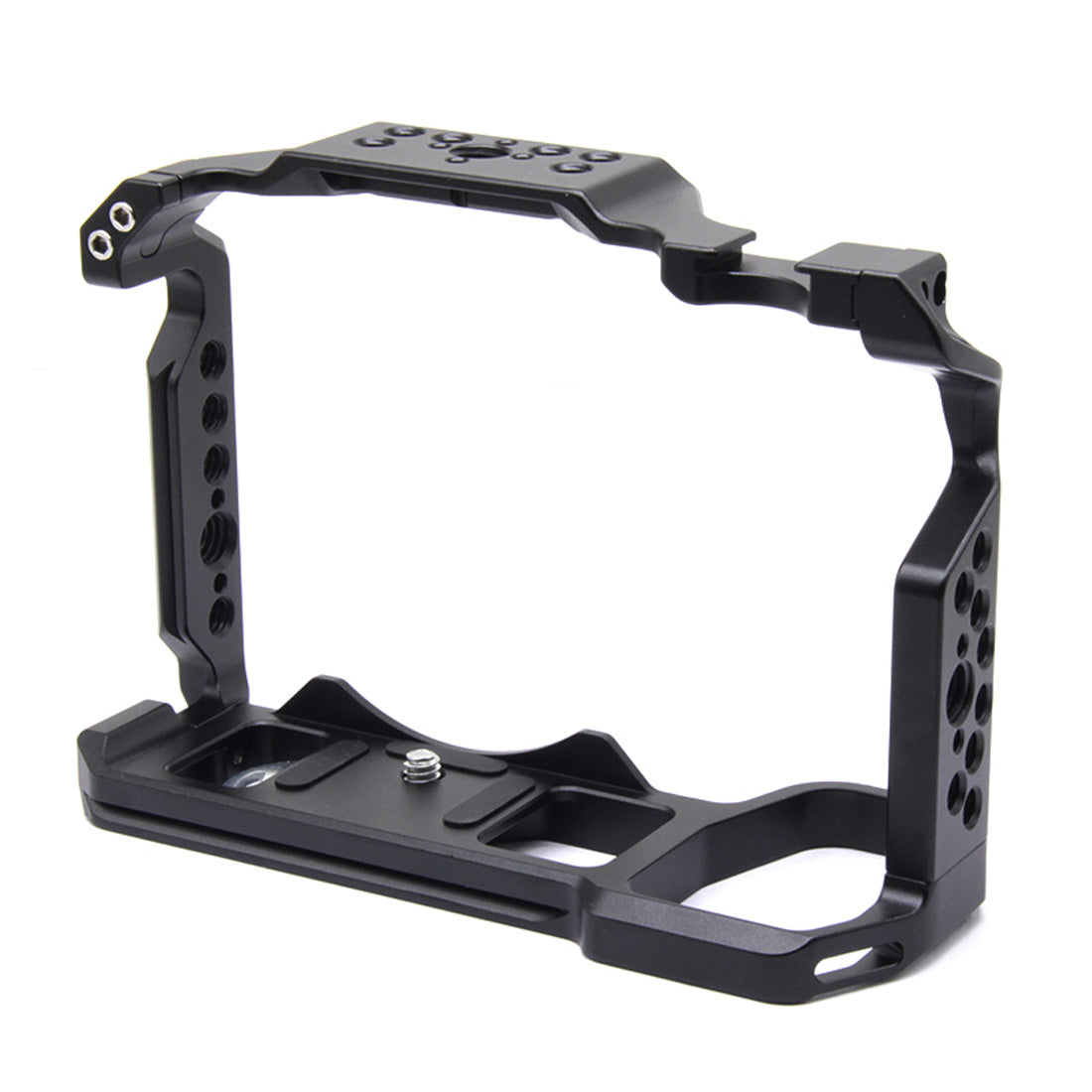 Full Camera Cage Kit for Panasonic LUMIX S5 Camera, Aluminum Alloy S5 Camera Cage with Cold Shoe Mount for Microphone and Light