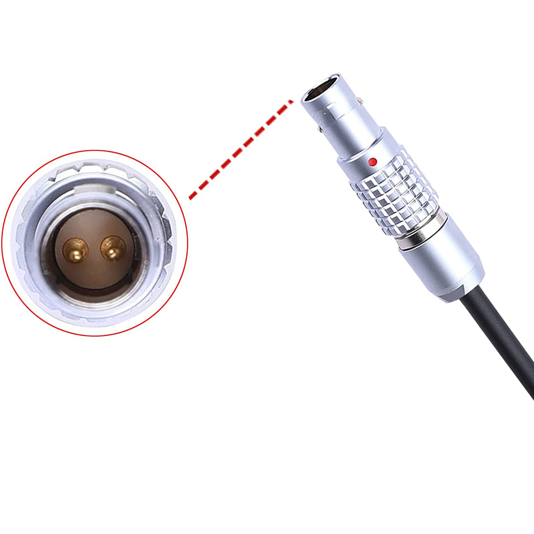 Topcine D-tap to 0B 2 Pin Male Coiled Power Cable for Anton Bauer Teradek Bolt ARRI RED Paralinx Preston Transvideo SmallHD TOPCINE
