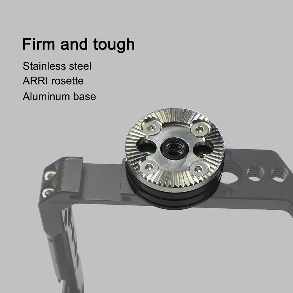 Topcine M6 ARRI Rosette Mount Adapter Applicable for DSLR Camera Cage,Handle, Wooden Handgrip, Rig Rail Handle Photography Accessories  TOPCINE