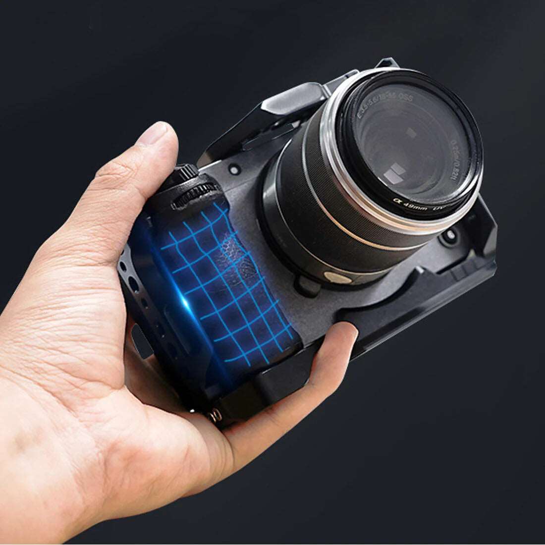 Topcine Camera Cage for Sony FX30 FX3 DSLR Camera Protective Cage with 1/4 Holes Cold Shoe Mount camera cage TOPCINE