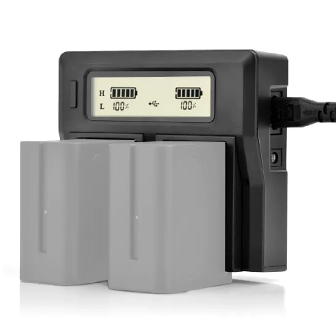 Topcine LCD Dual Channel SONY NP-F970 F960 F770 F750 F550 Battery Charger for Sony NP-500/ NP-F530/NP-F550/NP-F560/NP-F570/NP-F750/NP-F770/NP-960/NP-F930/NP-F950/NP-F960/NP-F970 Cameras TOPCINE