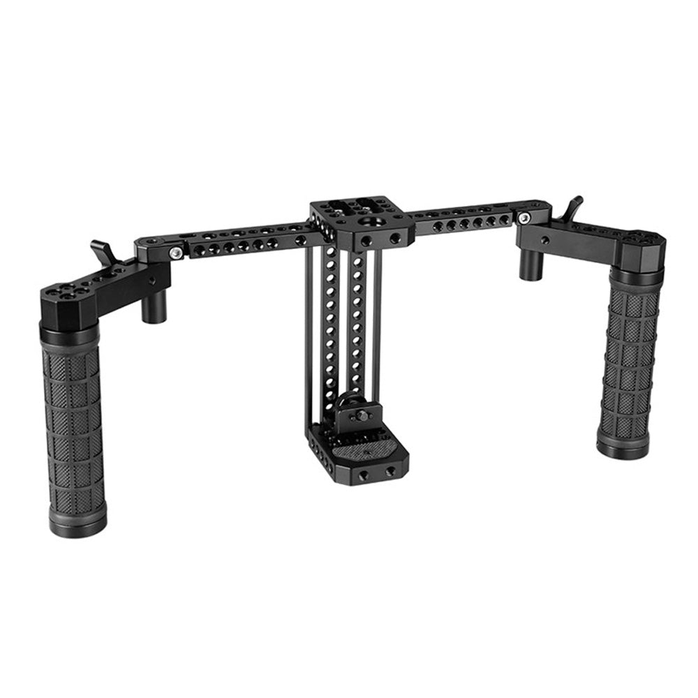Director's Cage for Camera Monitors. Adjustable 7" Monitor Cage Rig With Dual Rubber Handles & Support Bracket Accessory for SmallHD 700 Series TOPCINE