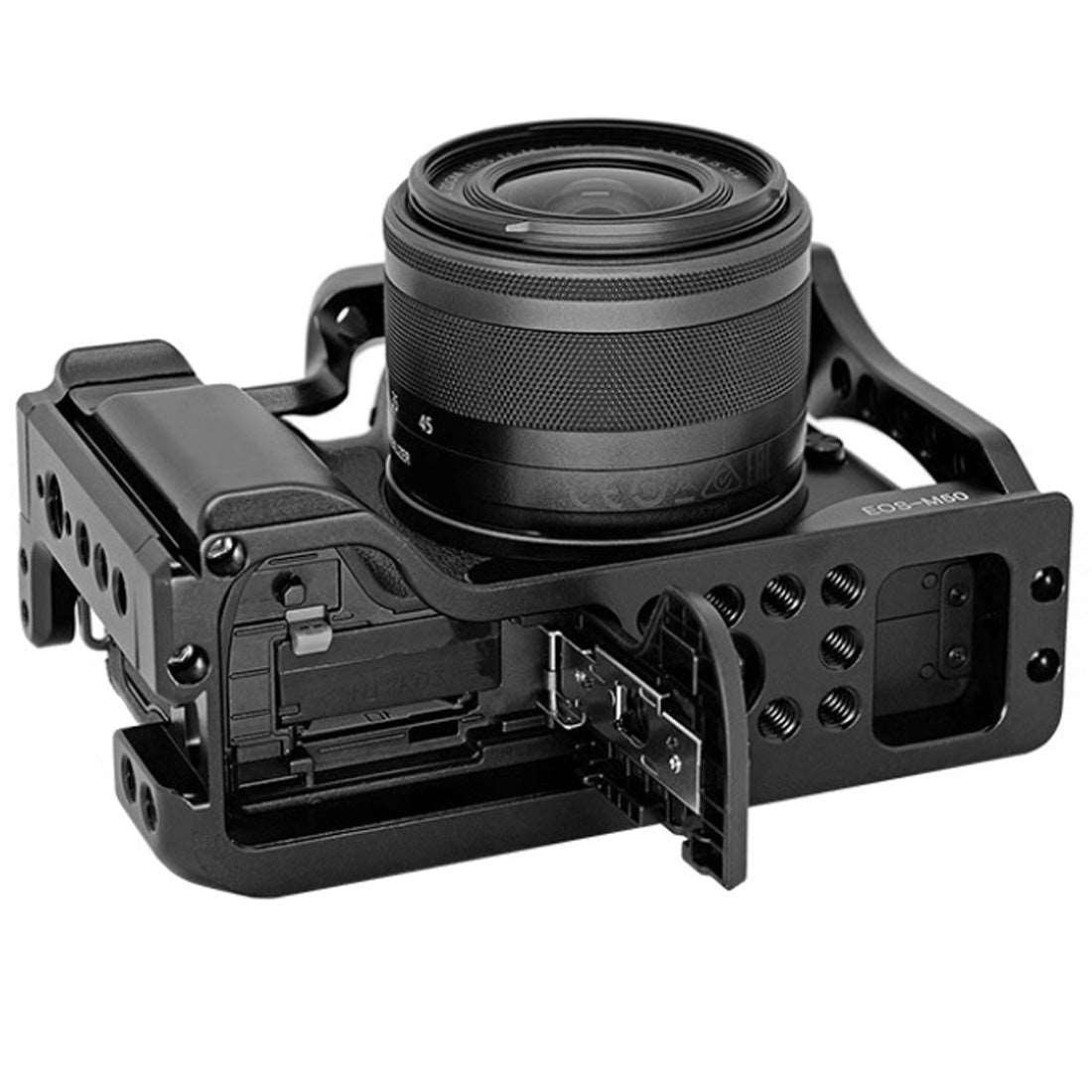 Topcine EOS M50 Cage for Canon EOS M5/M50/M50II Camera with 3/8“ Arri Locating and Cold Shoe Mount Extension for Microphone/ Light m50 cage TOPCINE