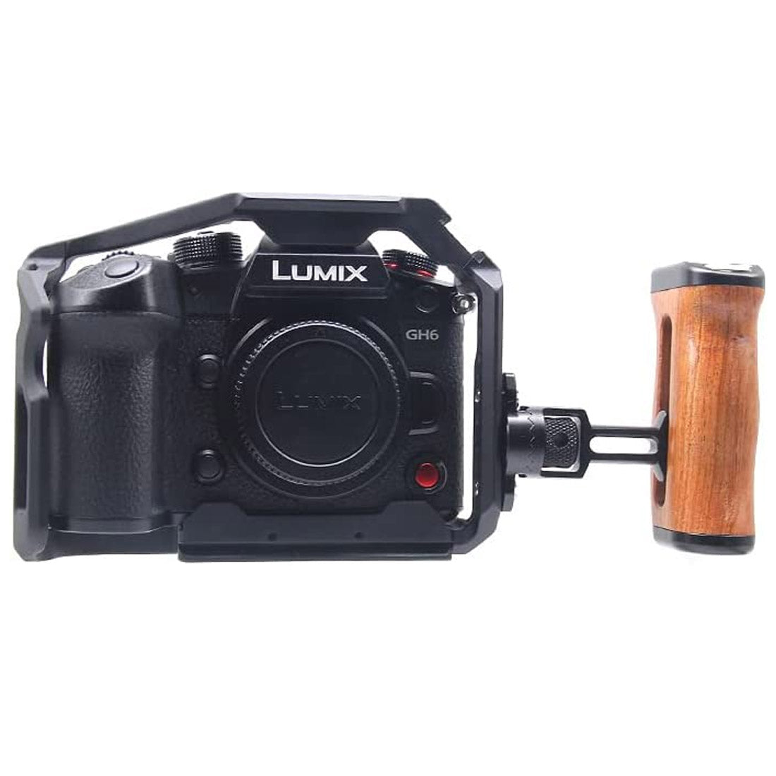 Topcine Aluminum Alloy GH6 Cage for Panasonic LUMIX GH6 Camera,with Cold Shoe Mount 1/4 & 3/8 Inch Screw Holes Full DSLR Camera Cage Rig  TOPCINE