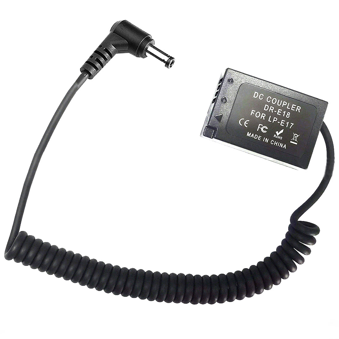 Topcine LP-E17 Dummy Battery DR-E18 DC Coupler for Canon EOS R10 RP 77D 200D 250D 750D 760D 800D 850D Rebel T6i T6s T7i T8i DSLR Camera TOPCINE