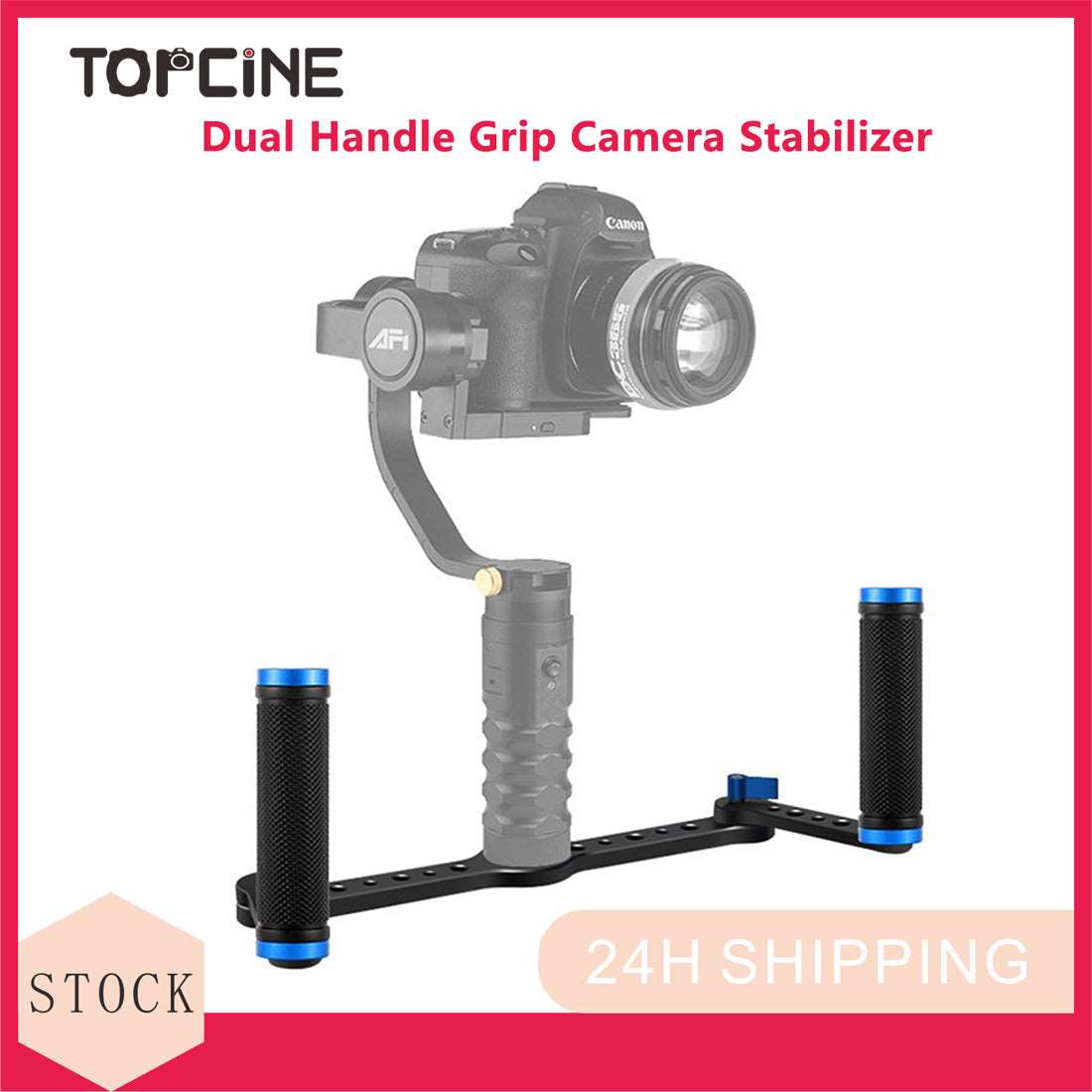 Topcine Dual Handle Grip Camera Stabilizer Three-Axis Gimbal Stabilizer for DSLR Camera load,Support Multi-Angle Conversion TOPCINE
