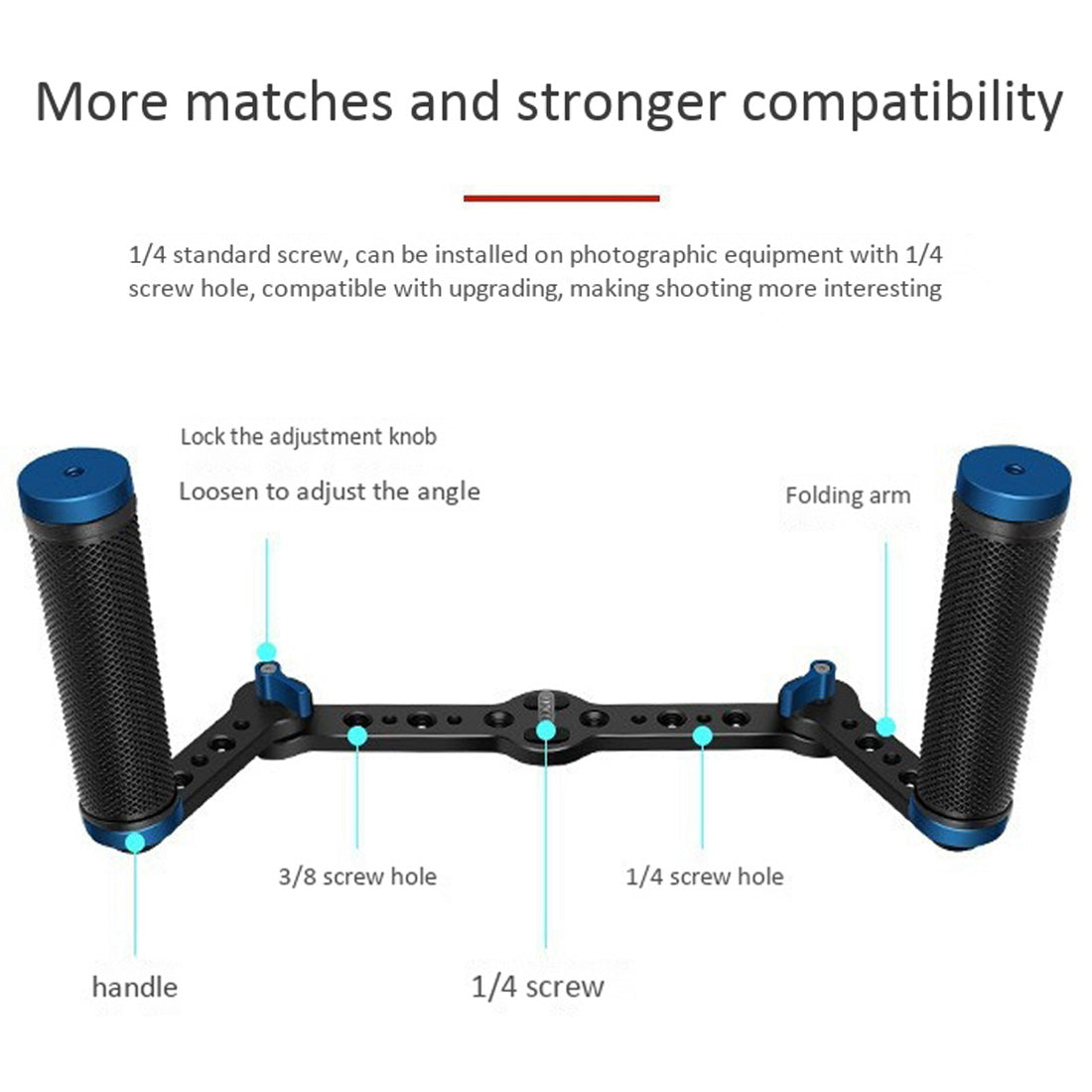Topcine Dual Handle Grip Camera Stabilizer Three-Axis Gimbal Stabilizer for DSLR Camera load,Support Multi-Angle Conversion TOPCINE