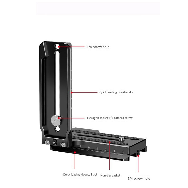 Topcine DSLR SLR L Bracket Vertical Camera Mount Quick Release Plate for DJI RS2 RSC2 Zhiyun Weebill S Crane-2/3 Stabilizer and More. camera plate TOPCINE